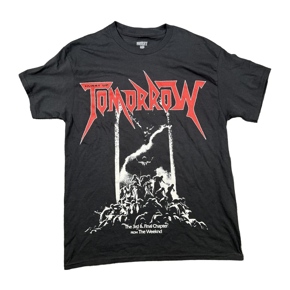 The Weeknd Hurry Up Tomorrow 3rd & Final Chapter Black Graphic T-Shirt Mens M
